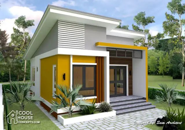 Small House Plan for Contemporary 2-Bedroom Home - Best House Design