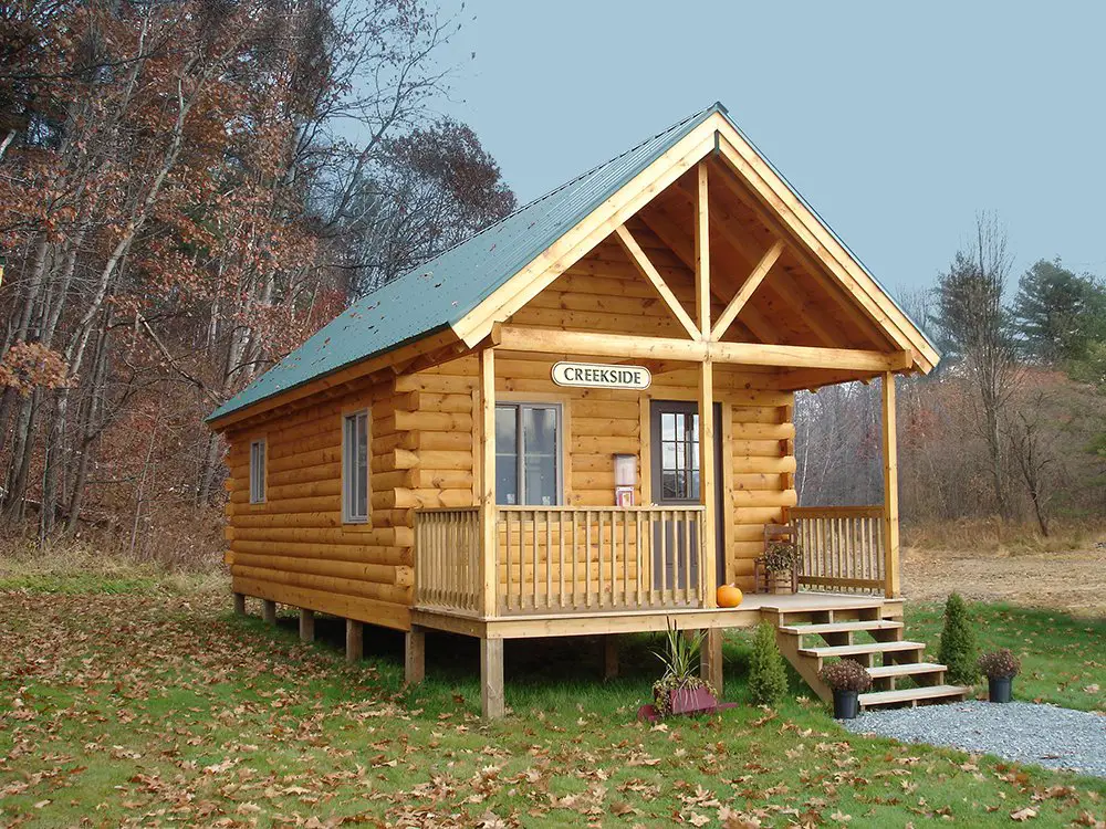 Cozy Log Cabin Design for 2-Bedroom with Floor Plan - Best House Design