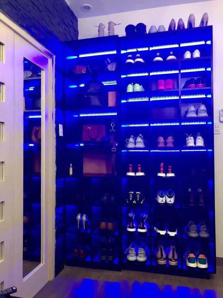 Couple Shares Their Impressive Dream House shoe room 
