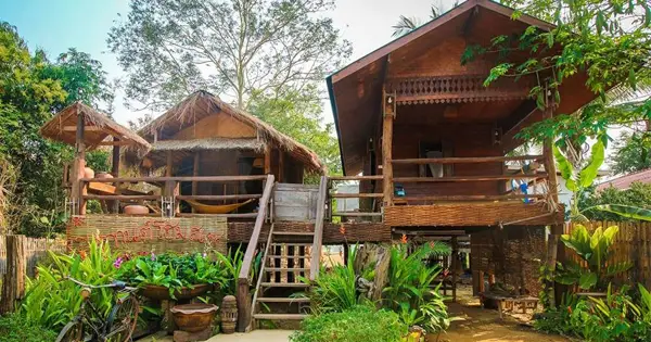 Resort style wooden house