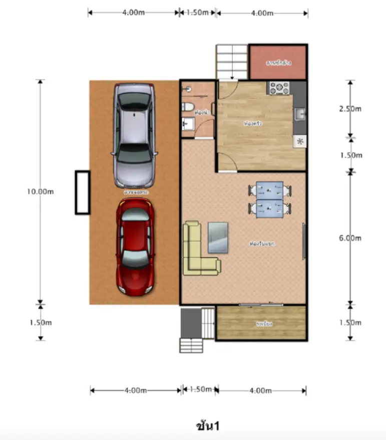 House plans with car park