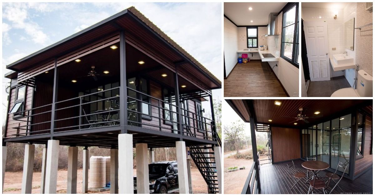 Ultra-Modern House with Steel Frame, High-Raised Platform & Luxury