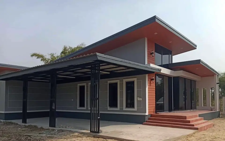 Contemporary 3-Bedroom House Design with Great Features & Large Carport