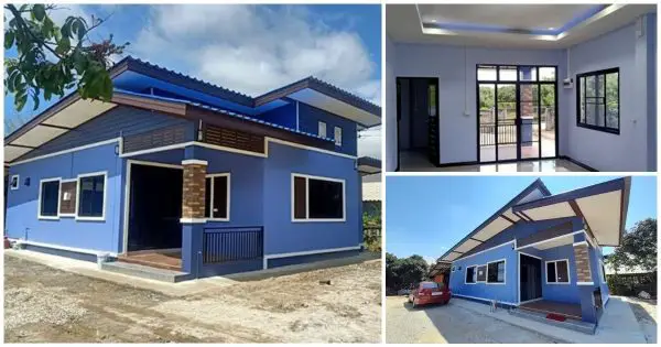 Modern 4-Bedroom Blue House