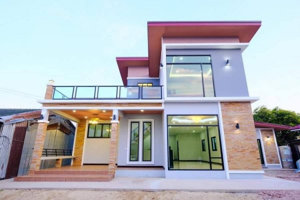 2-Story Geometry Shape Modern House Design