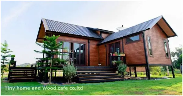 Nordic Style Wooden 3-Bedroom House with High Floors & Beautiful Deck
