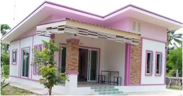 Pastel-Colored Modern House