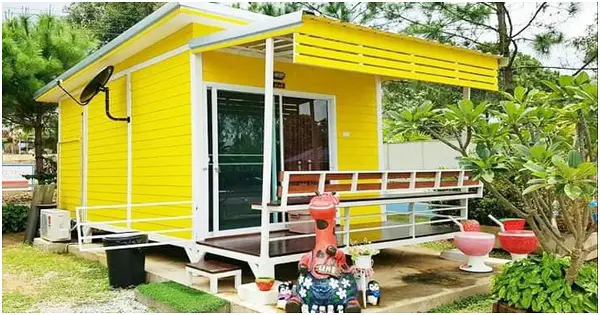 Tiny Home with Bright Colors