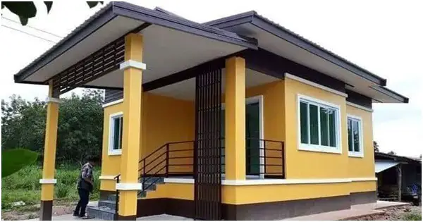 Fancy Yellow House with Nice Interiors
