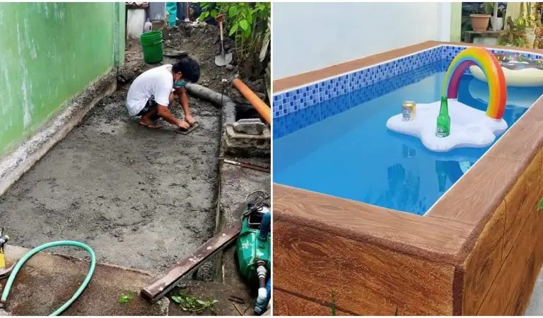 Family Builds Outdoor Swimming Pool for Just Php12,000